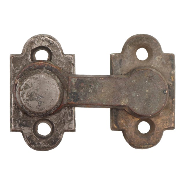 Vintage Classic Nickeled Brass Arch Window Shutter Latch For Sale