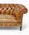 Animal Skin Circa 1930s English Chesterfield Tufted Leather Sofa in Original Distressed Tan Leather For Sale - Image 7 of 9