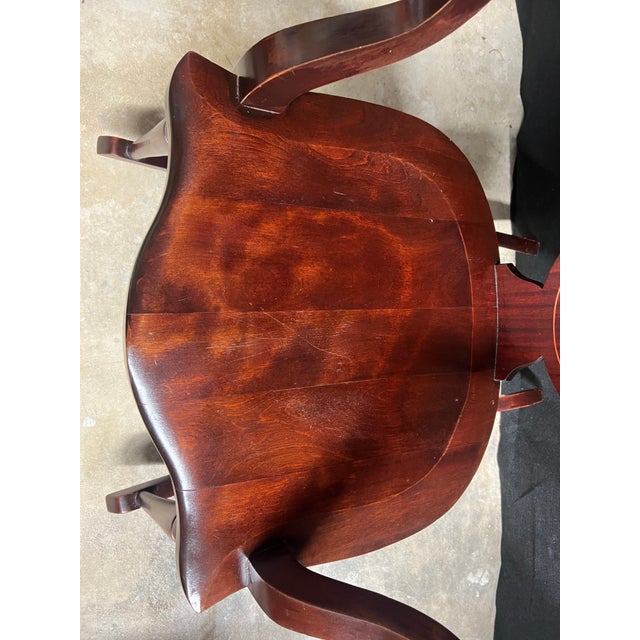 Antique Federal Revival Inlaid Mahogany Rocking Armchair, Early 20th Century For Sale In Miami - Image 6 of 12