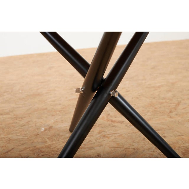 Wood Lacquered Black Table with Wood Legs by Hans Bellmann for Vitra, 1944 For Sale - Image 7 of 13