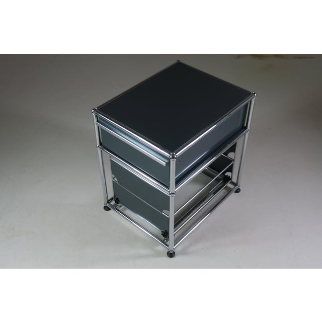 Gray Office Pedestal by Fritz Haller & Paul Schärer for USM Haller, 1980s For Sale - Image 8 of 10