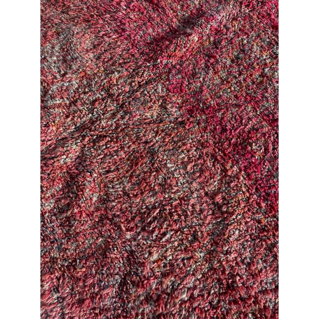 Berber Tribes of Morocco Boho Chic Moroccan Boujad Vintage Wool Rug For Sale - Image 4 of 9