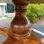 Early 20th Century Antique French Solid Wood Round Pedestal Dining Table For Sale - Image 5 of 10