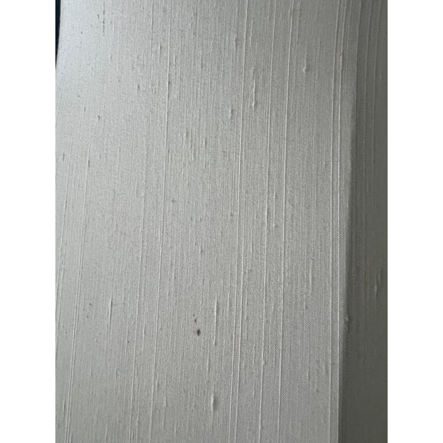 Vintage Stiffel Enameled Brass Table Lamps With Scalloped Shades — Elegant Neoclassical Form - a Pair For Sale - Image 9 of 18