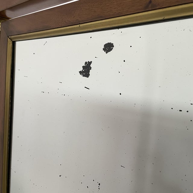 Mid-19th Century Italian Empire Mirror with Drawer For Sale - Image 10 of 18