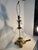 Vintage Hollywood Regency Glass and Brass Lamp Crystal Table Lighting For Sale - Image 4 of 10