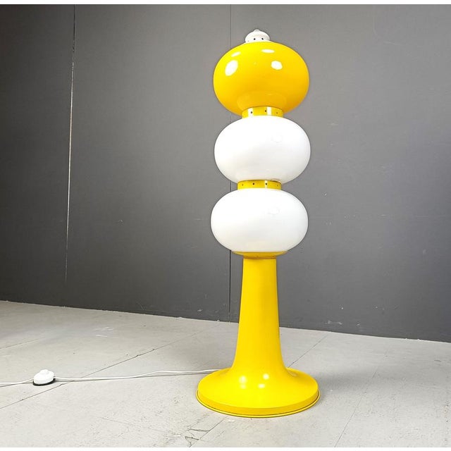Mid-Century Italian Glass Floor Lamp, 1960s For Sale - Image 6 of 11