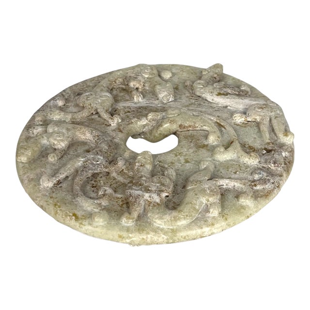 A Chinese Hand Carved Dragon Sculpture For Sale