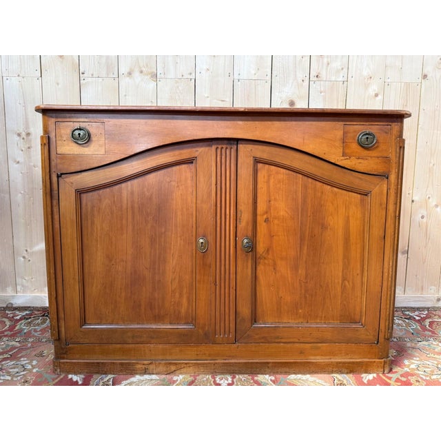 Low Louis XVI Buffet in Cherrywood For Sale - Image 11 of 11