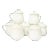French White Porcelain Pots De Crème, Set of 7 For Sale