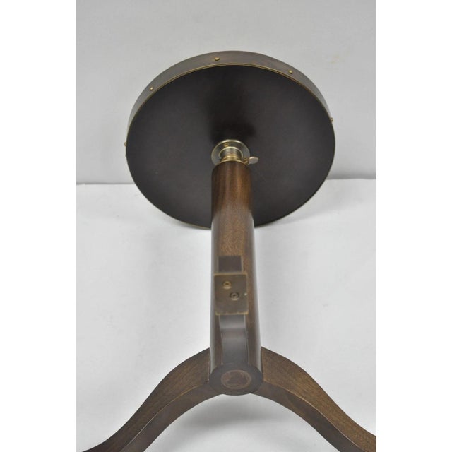 Small Contemporary Industrial Style Round Accent Drinks Candle Stand Side Table For Sale - Image 14 of 15