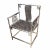 Early 21st Century Contemporary Chinese Stainless Steel Armchair For Sale - Image 5 of 9