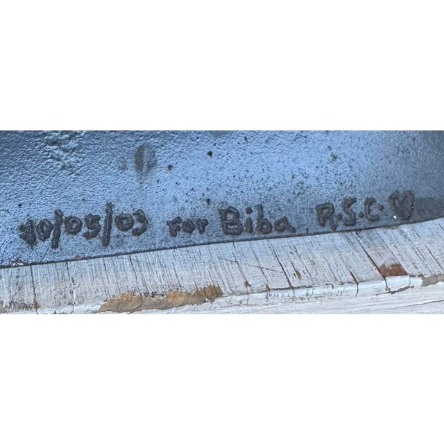 Signed RSC Steel and Bronze Table Top Mobile Sculpture Manner of Calder For Sale - Image 10 of 11