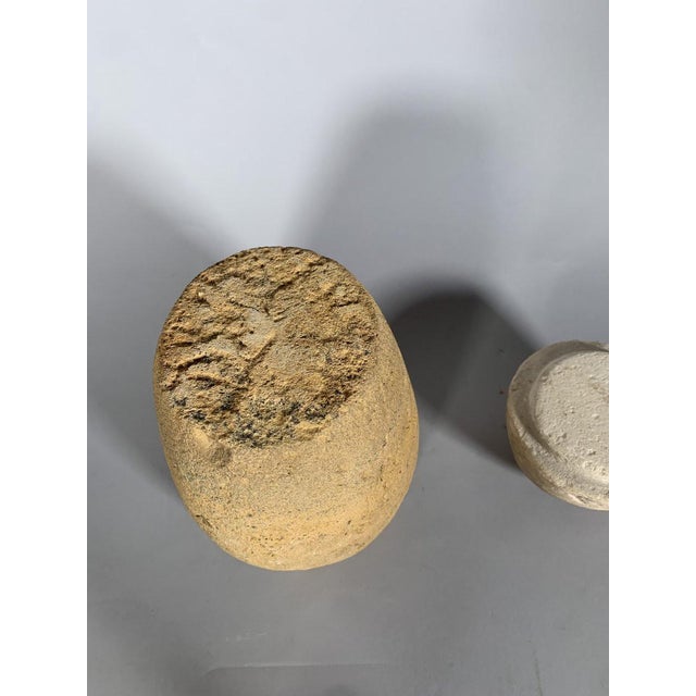 Tan Canopic jar, ancient Egypt, depicting the god Amset, Late Period (711-332 BC), archaeology For Sale - Image 8 of 11