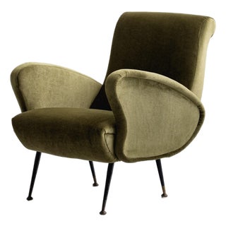 Mid-Century Armchair in the Style of Marco Zanuso For Sale