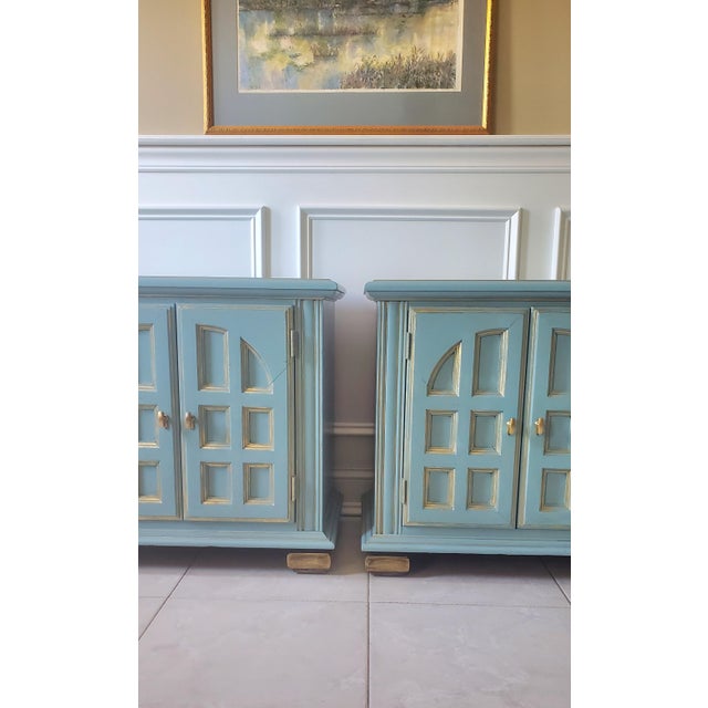 Mediterranean Spanish Mediterranean Nightstands - a Pair For Sale - Image 3 of 10