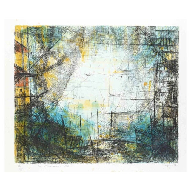 Antonio Corpora, from the Flood, 1948, Original Etching, 1976 For Sale