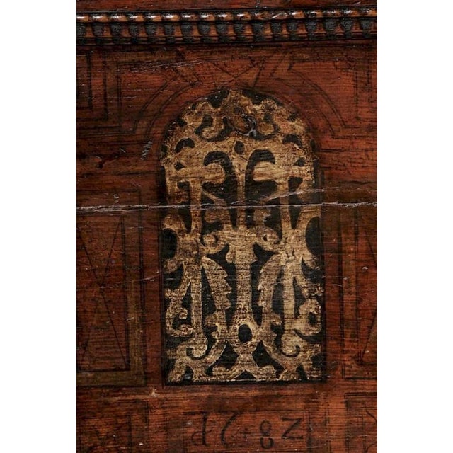 Late 18th Century Continental Baroque Paneled Chest For Sale - Image 4 of 7