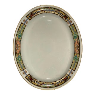 Large Wedgewood 1930's Art Deco Platter - Hand Painted and Signed - Clarence IV For Sale