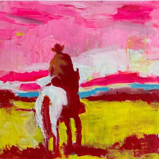 Atomic Cowboy Expressionist Painting by Joseph Christy For Sale