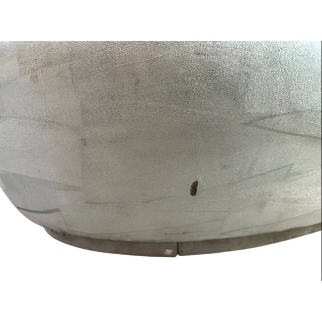 1970s Milo Baughman for Thayer Coggin Curved Swivel Sofa - Original Fabric For Sale - Image 9 of 12