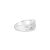 Contemporary Diagonal Five Stone Diamond Wedding Band 1.50cttw 14k White Gold, Size 8 For Sale - Image 3 of 3