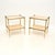 Vintage French Brass and Marble Side Tables, 1960, Set of 2 For Sale - Image 10 of 10