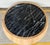 Baker Furniture Company Thomas Pheasant for Baker Modern Black Marble Drum Cocktail Table For Sale - Image 4 of 6