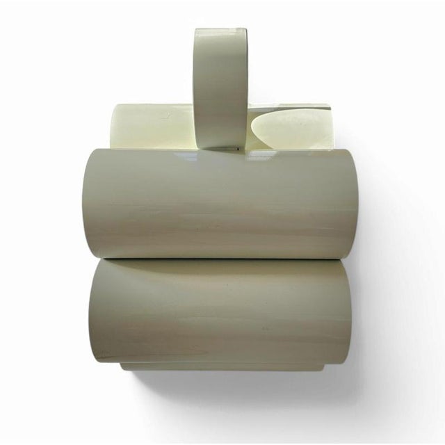 White Mid-Century Space Age White Model 6635 Newspaper Stand from Opal, Germany, 1970s For Sale - Image 8 of 14