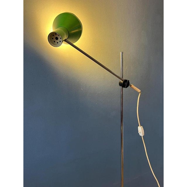 Mid-Century Apple Green Adjustable Floor Lamp For Sale - Image 11 of 11