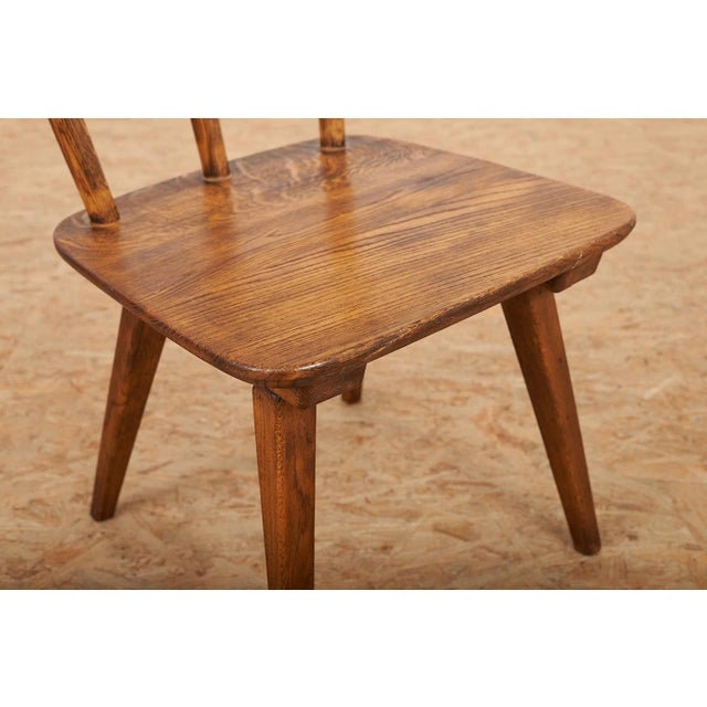 Vintage Chair in Oak by Jacob Müller for Wohnhilfe, 1940s For Sale - Image 9 of 18