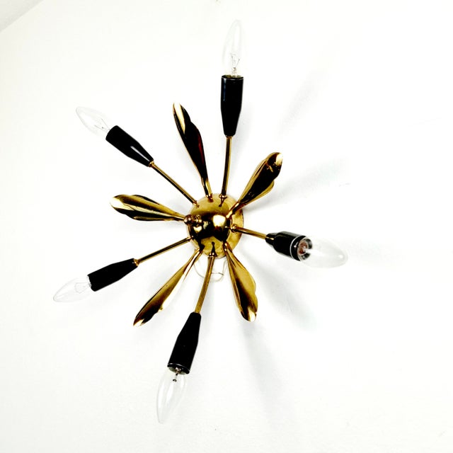 1950s Mid-Century Modern Ceiling Light, Italy, 1950s For Sale - Image 5 of 18