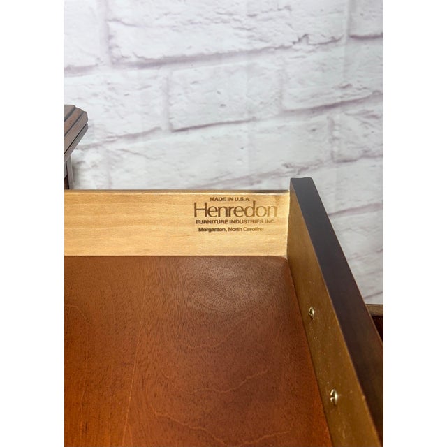 Mid 20th Century Henredon Aston Court Flip Top Server Cart For Sale In Los Angeles - Image 6 of 9