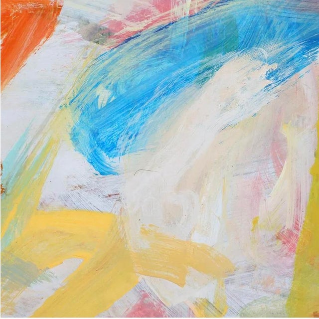 Damien Hirst Vintage Abstract Expressionist Oil Painting Steven Jennis 25.5 X 33.5 For Sale - Image 4 of 10