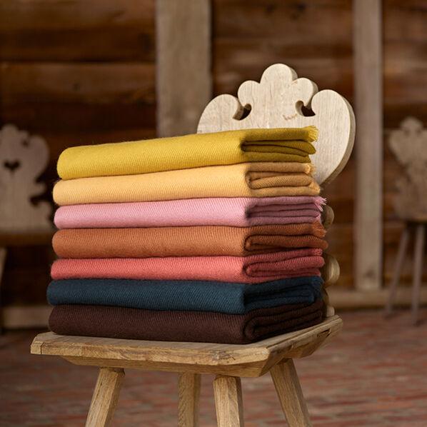 2020s AERIN Noe Cashmere-Wool Throw, Chocolate For Sale - Image 5 of 6