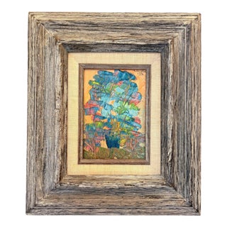 1970s Ainslie Acrylic Painting, Framed For Sale