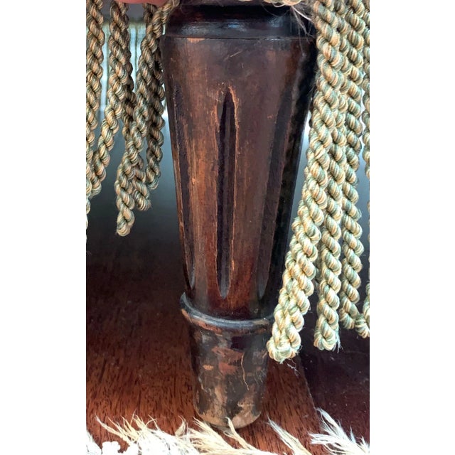 Silk Upholstered Antique Chaise For Sale - Image 10 of 12