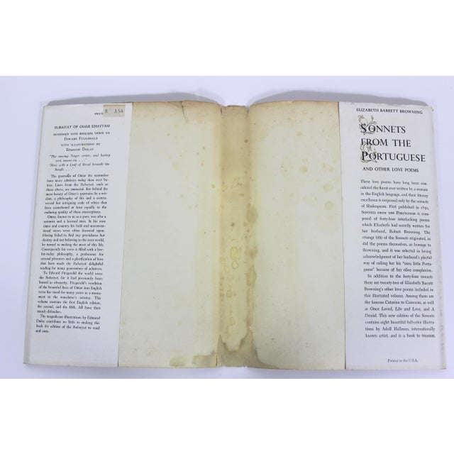 1952 Rubaiyat of Omar Khayyam Hard Cover Book With Dust Jacket Illustrated by Edmund Dulac For Sale - Image 14 of 14