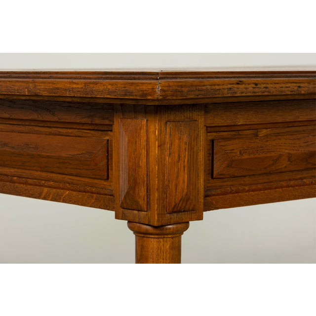 Late 19th Century French Louis XIII Oak Writing Desk With Barley Twist Legs For Sale - Image 17 of 18