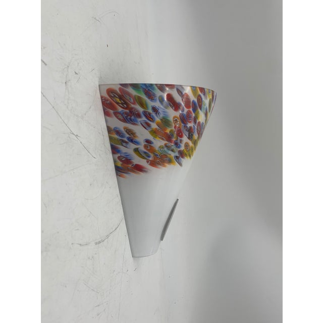 1980s Murano Sylcom Glass Ceiling Light, 1980 For Sale - Image 5 of 6