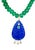 Lapis Peacock Pendant With Emeralds, Diamonds & 14k Gold For Sale - Image 4 of 13