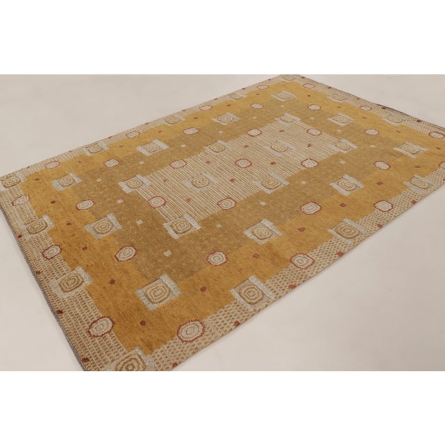 This 6x9 contemporary Art Deco rug is an exciting new addition to Rug & Kilim’s Art Deco collection–a magnificent hand-...