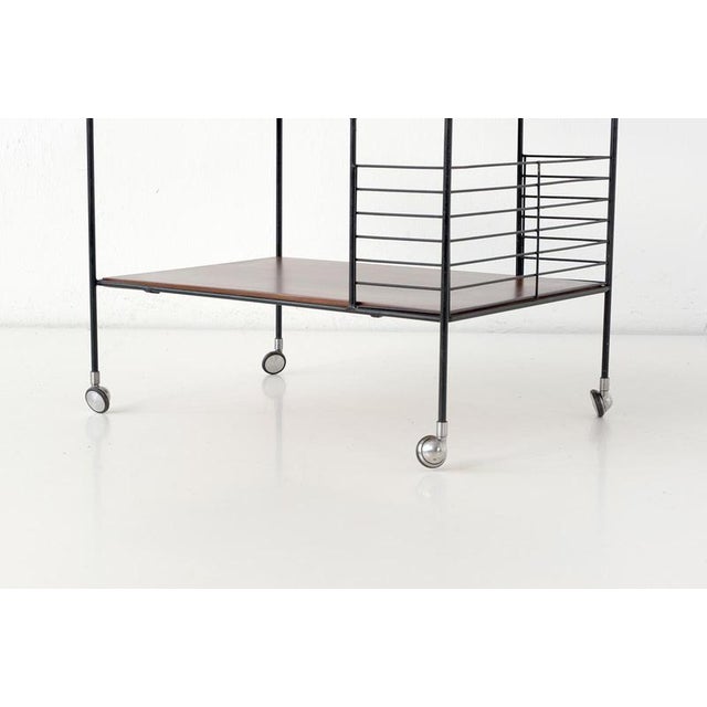 Bar Cart in Walnut, 1960s For Sale - Image 12 of 13