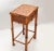 Mid-Century Modern Vintage Bohemian Handcrafted Mid-Century Modern Bamboo & Rattan Side Table With Drawer For Sale - Image 3 of 13