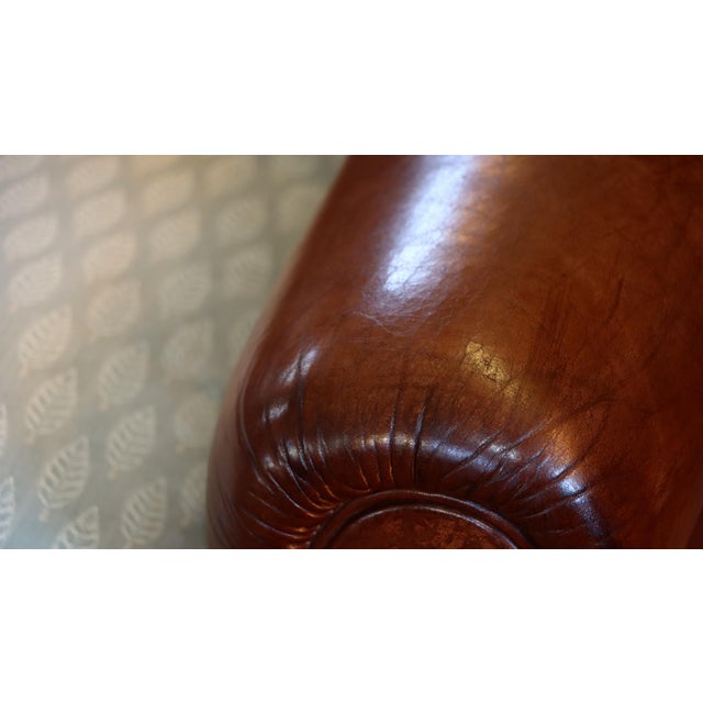 Burlington Library Club Fireside Armchair in Leather from Laura Ashley, 2010s For Sale - Image 16 of 18