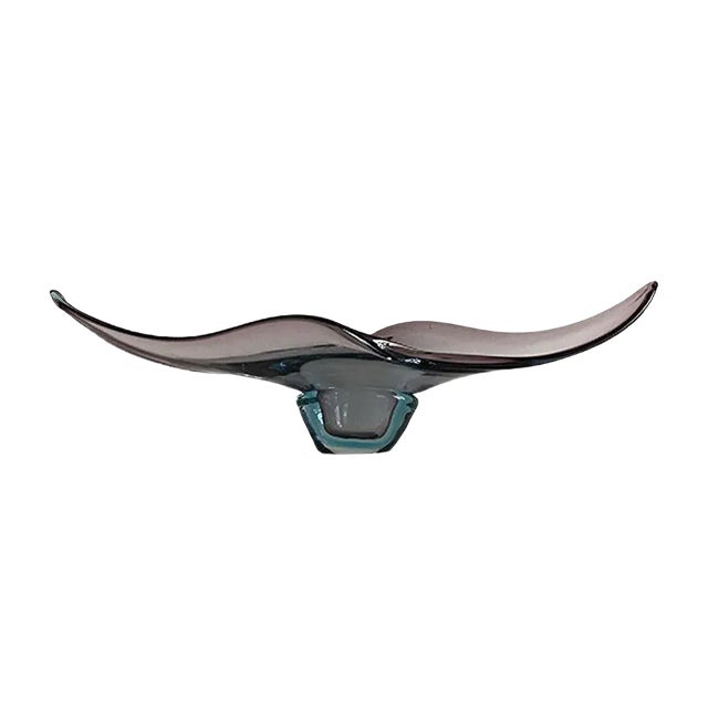 Submerged Murano Glass Bowl, 1960s For Sale