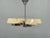 Art Deco Chandelier in Chrome, Wood and Glass, Czechoslovakia, 1930s For Sale - Image 3 of 14