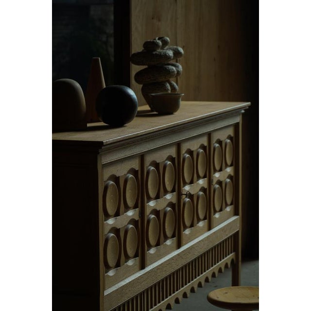 Vintage Danish Oak Sideboard by Henning Kjærnulf for Nyrup Furniture Factory, 1960s For Sale - Image 14 of 18