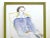 This David Hockney rare vintage 1975 lithograph print custom framed Paris exhibition poster "Jacques De Bascher De...
