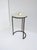 Granite Marble Bronzed Side Drinks Table For Sale - Image 4 of 9